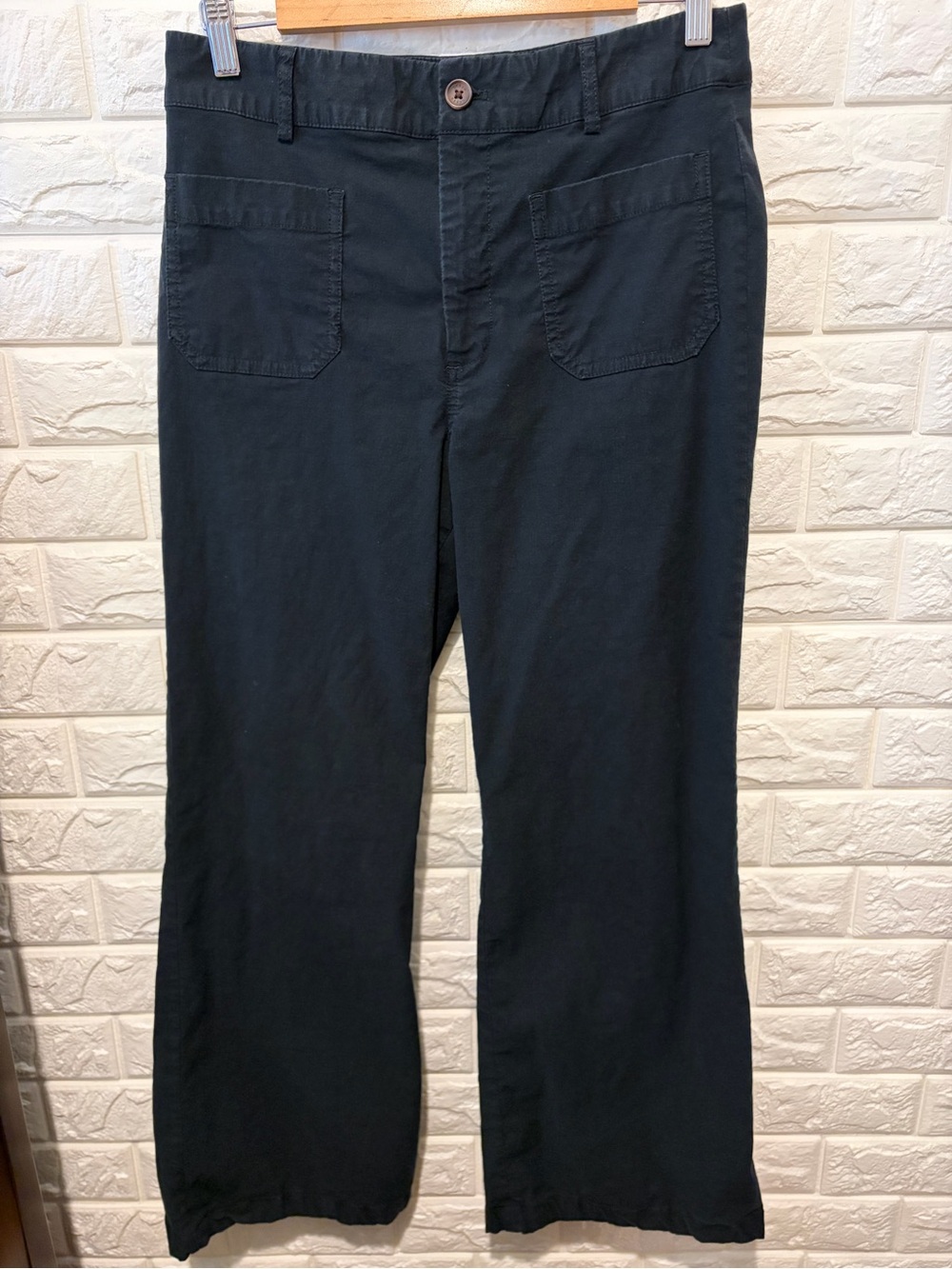 J. Crew Lizzie Black Flare Wide-Leg Jeans